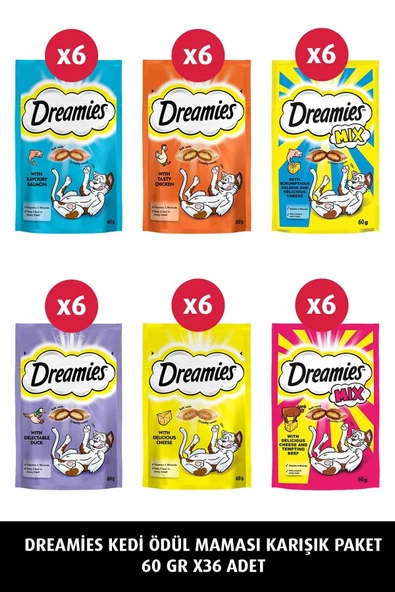 Kedi Ödül Maması Karışık Paket 60 Gr X 36 Adet ürün görseli 1