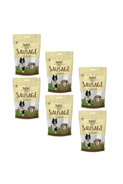 Reflex Kurutulmuş Duck Sausage Ördekli Sosis Köpek Ödülü 80 Gr 6 Adet ürün görseli 1
