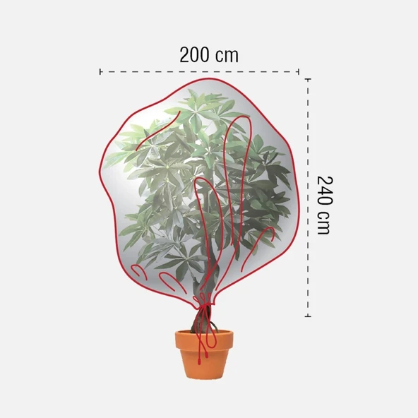 Soğuk ve Dondan Bitki Koruma Örtüsü 200x240 ürün görseli 1
