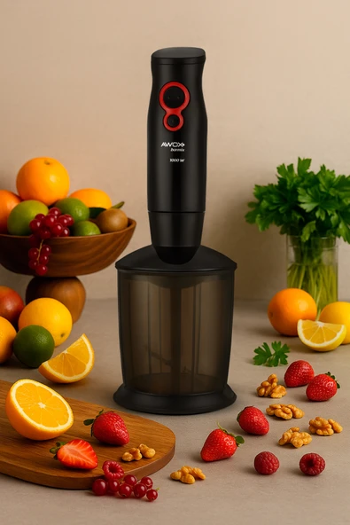 AWOX Barmix 3in1 1000 Watt Çıkabilir Çelik Uçlu 3'lü Blender & Mikser Seti ürün görseli 1