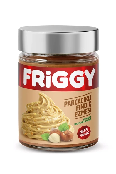 FRİGGY Parçacıklı Fındık Ezmesi %55 Fındık 320GR ürün görseli 1