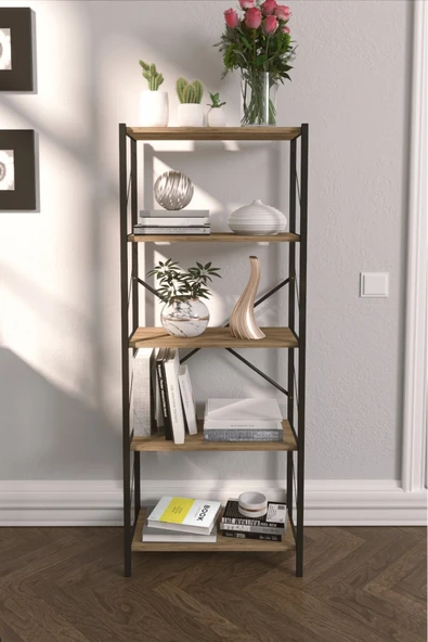 VayLife 5 Raflı Düzenleyici Metal Mufak Dolabı 150x60x30 Atlantik Çam ürün görseli 1