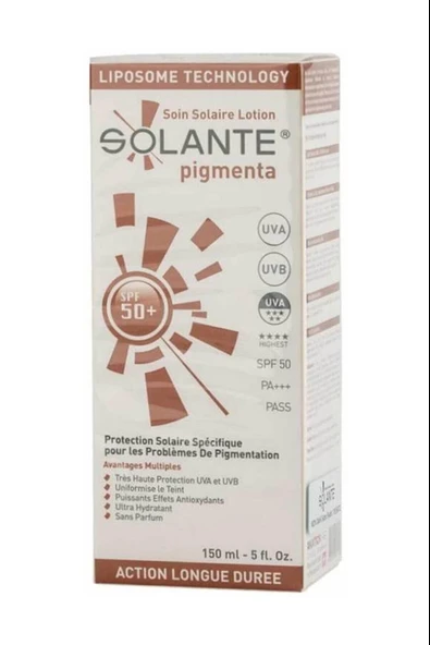 Solante Pigmenta Koyu Lekelere Karşı Güneş Losyonu Spf 50+ 150 ml ürün görseli 1