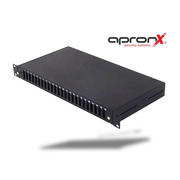 24 Port SC DX Fiber optik Patch Panel Kasetli Kızaklı ürün görseli 1