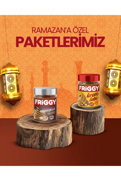 FRİGGY 2'li Set Leblebi Kreması 320 gr + Haşhaş Kreması 320gr Özel Ramazan Paketi ürün görseli 1
