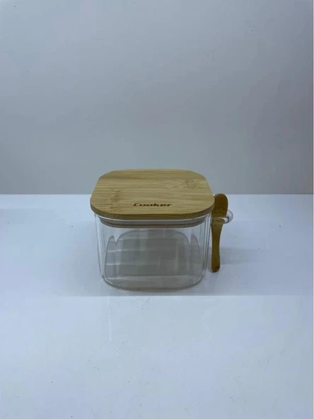 Cooker Cam Kaşıklı Kavanoz 6 Cm ürün görseli 1