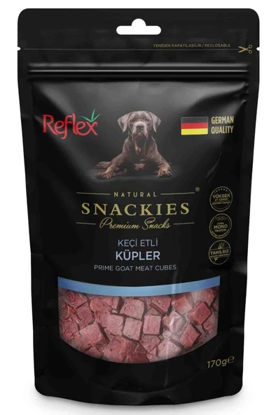 Reflex Snackies Keçi Etli Küpler Köpek Ödül Maması 170 Gr ürün görseli 1