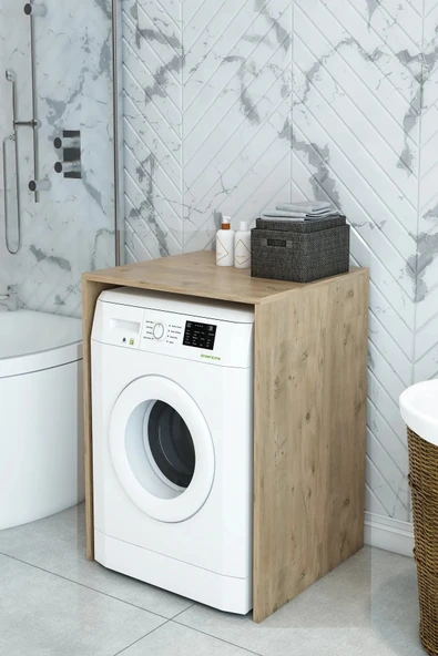 VayLife Çamaşır Makinesi Kurutma Makinası Dolabı Kapaksız Dolap Banyo Dolabı ürün görseli 1
