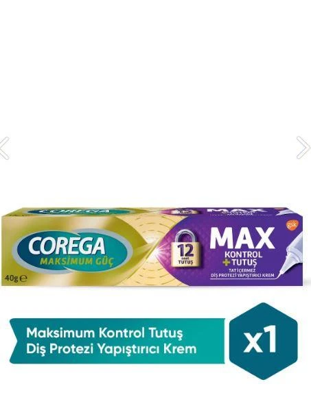 Corega Maksimum Kontrol Protez Yapıştırıcı Krem 40gr ürün görseli 1