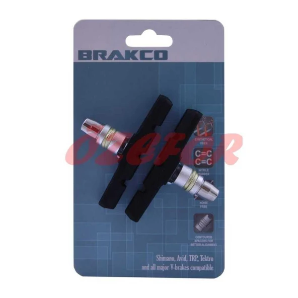 V BRAKE FREN PABUCU [70 MM] [KUTU / 25 ÇİFT] BRAKCO  TAIWAN ürün görseli 1