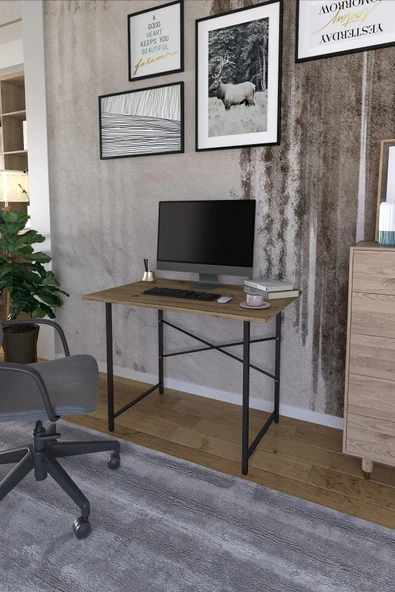 alisverisadasi Çalışma Masası 60x90 Cm Ofis Masası Bilgisayar Laptop Masası Ceviz ürün görseli 1