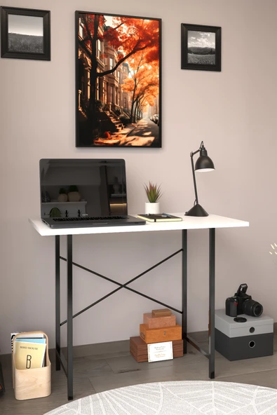 AWOX Riven Dekoratif Çalışma Masası 60x90 Çalışma Masası Ofis ve Bilgisayar Masası ürün görseli 1