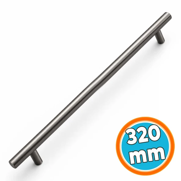 Titanyum Renk Metal Mobilya Mutfak Dolap Çekmece Dolabı Kulbu Kulpu Kulpları (1 Adet) 320 mm ürün görseli 1