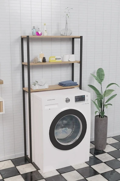 ALİİS LİFE Çamaşır Makinesi Üstü Düzenleyici Raf Banyo Dolabı Rafı Makina Üstü Dolap Raf ürün görseli 1