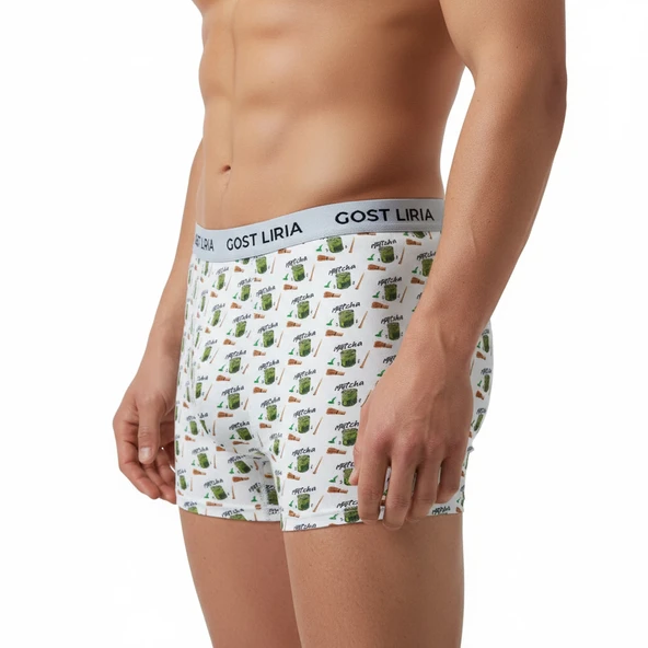 Macha Desenli Erkek Boxer - Resim 4