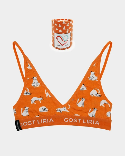 Silver Cat Desenli Kadın Bralet ürün görseli 1
