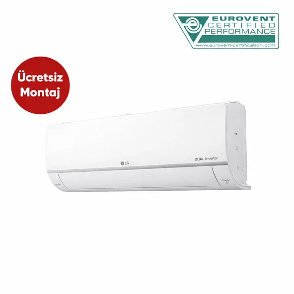 LG PC12SQ Dualcool+ 12000 BTU A++ Inverter Duvar Tipi Klima ürün görseli 1