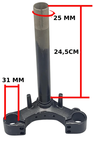 E-BİKE ÖN MAŞA 3 TEKERLİ BİNEK 31-24.5-25,5 MM ürün görseli 1