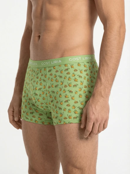 Tortoise Desenli Erkek Boxer - Resim 4
