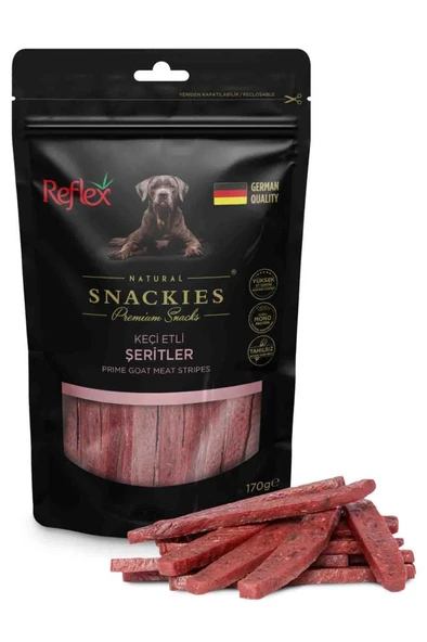 Reflex Snackies Keçi Etli Şeritler Köpek Ödül Maması 170 Gr ürün görseli 1
