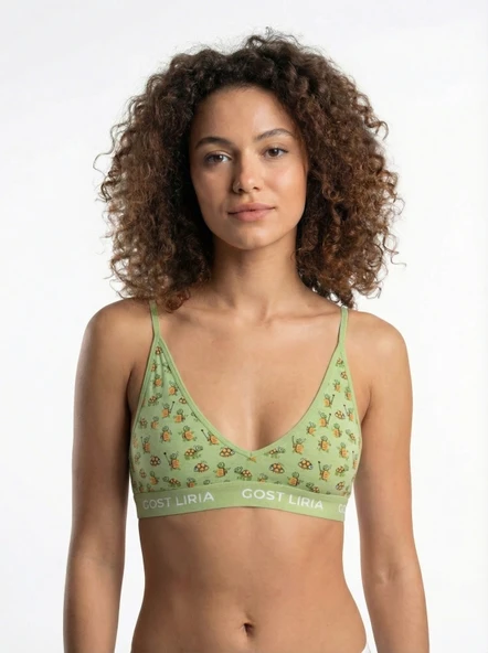 Tortoise Desenli Kadın Bralet - Resim 3