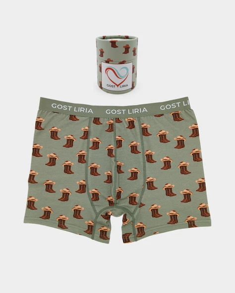 Covboy Desenli Erkek Boxer ürün görseli 1