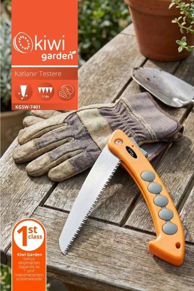 KGSW-7401 Katlanır Budama Testeresi Yüksek Karbon Çelik Bıçak 7TPI Keskin Diş ürün görseli 1