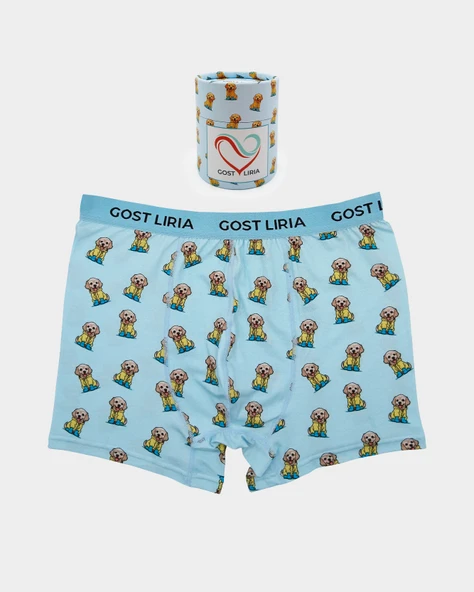 Cute Dog Desenli Erkek Boxer ürün görseli 1