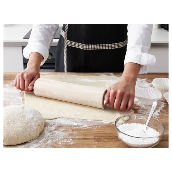 Ahşap Cilalı Merdane 50 cm Hamur Açma Kısmı 27 cm ürün görseli 1