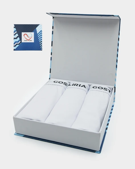 Bare Erkek Boxer – 3’lü Paket Beyaz - Resim 2