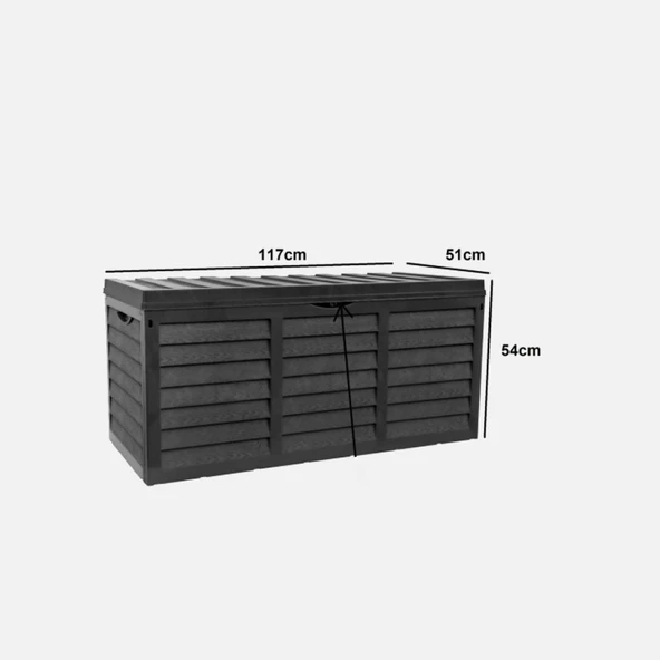 Çok Amaçlı Sandık 320 lt Antrasit - Resim 2