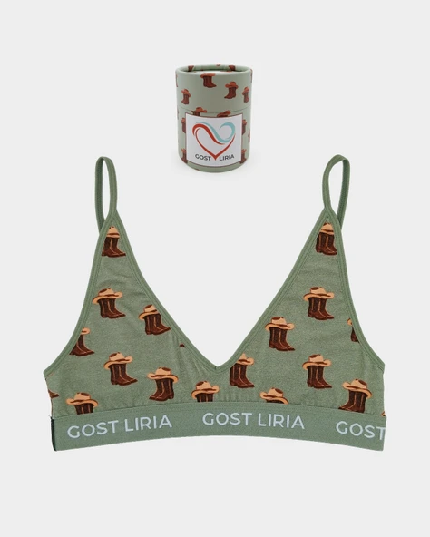 Covboy  Desenli Kadın Bralet ürün görseli 1