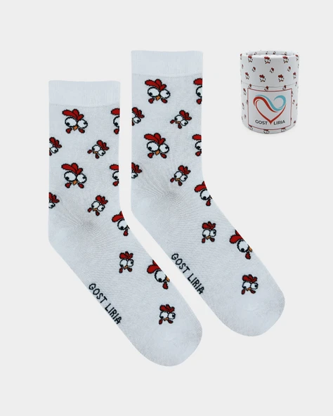 Chicken Socks – Desenli Unisex Soket Çorap ürün görseli 1
