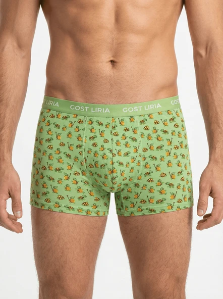 Tortoise Desenli Erkek Boxer - Resim 3