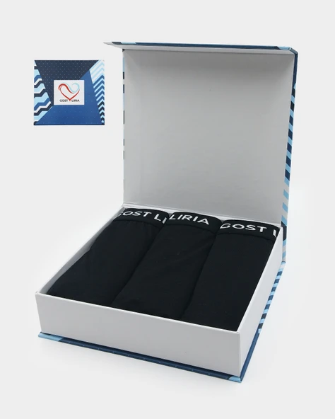 Root Erkek Boxer – 3’lü Paket Siyah - Resim 2