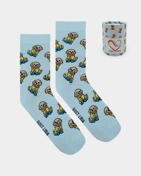Cute Dog Socks – Desenli Unisex Soket Çorap ürün görseli 1
