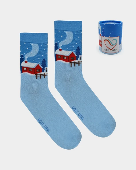 Winter Socks – Desenli Unisex Soket Çorap ürün görseli 1