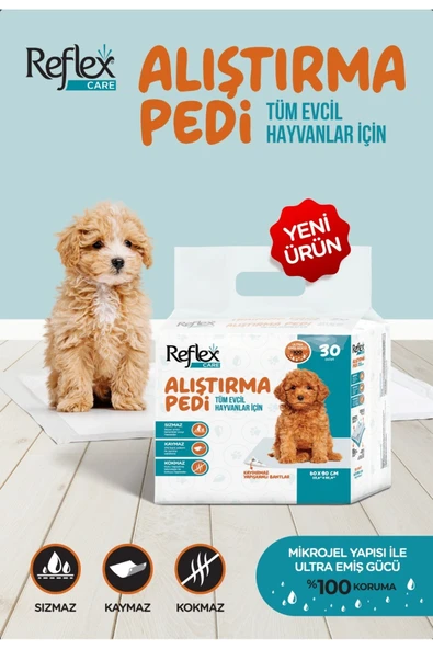 Reflex Care Kaydırmaz Köpek Alıştırma Pedi 60x90cm 30 lu ürün görseli 1
