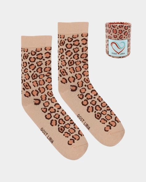 Leopard Socks – Desenli Unisex Soket Çorap ürün görseli 1