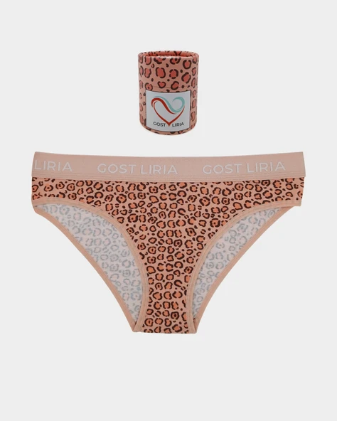 Leopard Desenli Kadın Slip Külot ürün görseli 1