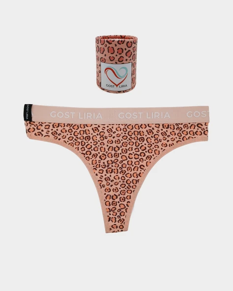 Leopard Desenli Kadın String Külot ürün görseli 1