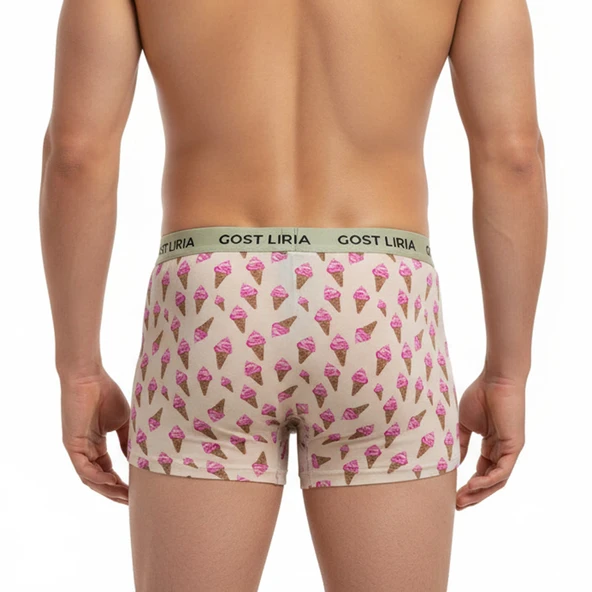 İce Cream Desenli Erkek Boxer - Resim 5