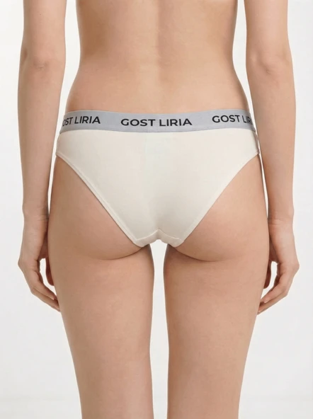 Ivory Kadın Slip  3'lü Paket Ekru - Resim 4
