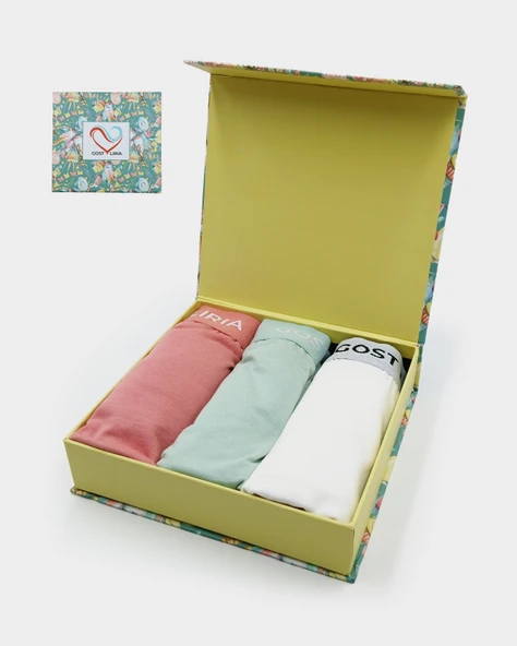 Lime Erkek Boxer – 3’lü Paket -Çok Renkli - Resim 2