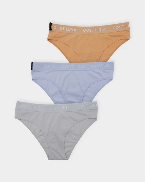 Cool Pastel Kadın Slip  3'lü Paket - Çok Renkli ürün görseli 1