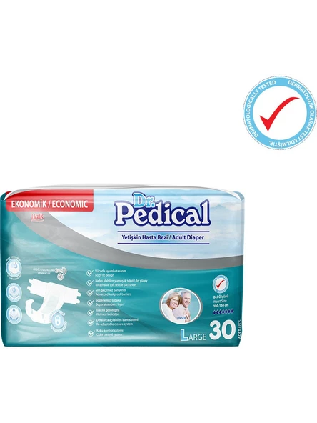 Dr. Pedical Yetişkin Hasta Bezi Large 30'lu ürün görseli 1