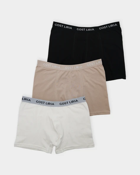 Bold Erkek Boxer – 3’lü Paket Çok Renkli ürün görseli 1