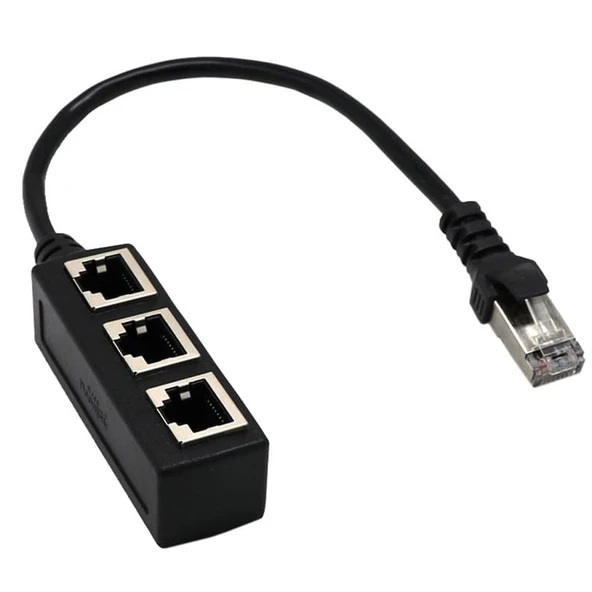 PM-25007 Ethernet RJ45 3'lü Dağıtıcı Splitter ürün görseli 1
