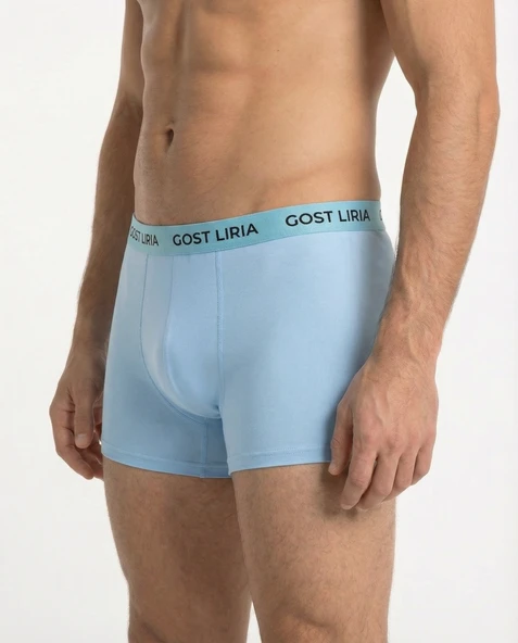 Soft Blue Erkek Boxer Mavi - Resim 4