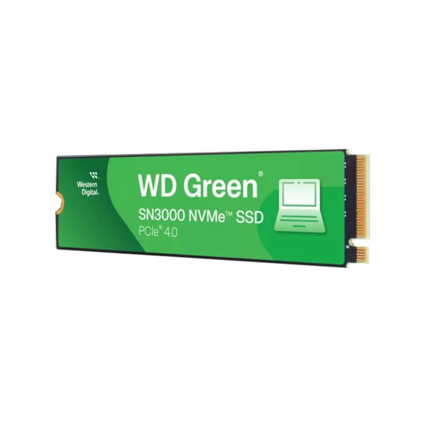 WD Green SN3000 WDS500G4G0E 500 GB 5000/4100 MB/s PCIe Gen4 NVMe SSD ürün görseli 1